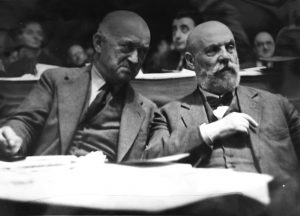 Schocken and Menachem Ussishkin at the Zionist Congress