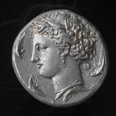 Coin, Dekadrachm, obverse.  1981.1025.0010.